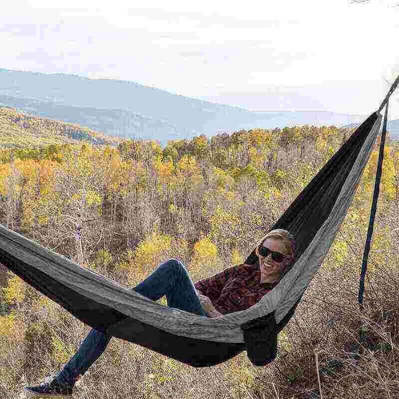 Outdoor Camping Hammock with Parachute Cloth - Portable Hot Sale Hammock for Backyard & Travel - Hi Fitness Gym Crop Tank Top Leggings Set - Hi Fitness