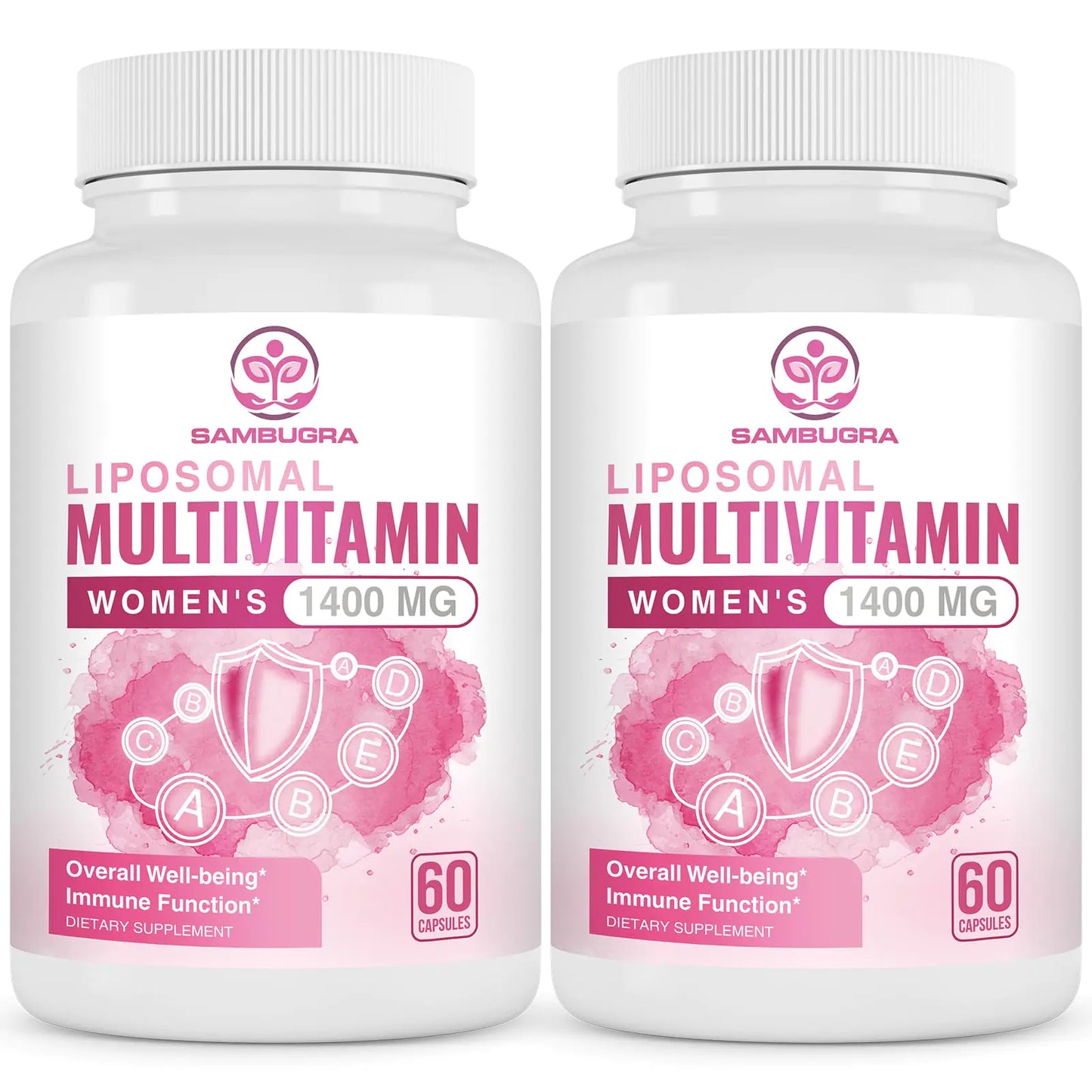 Liposomal Multivitamin for Women 1400MG - Womens Daily Multi Vitamins Supplements with Iron Vitamin A C D E and B Complex for Immune Health Hair & Skin Support for Women 18+,120 Vegan Capsules/ Supplements