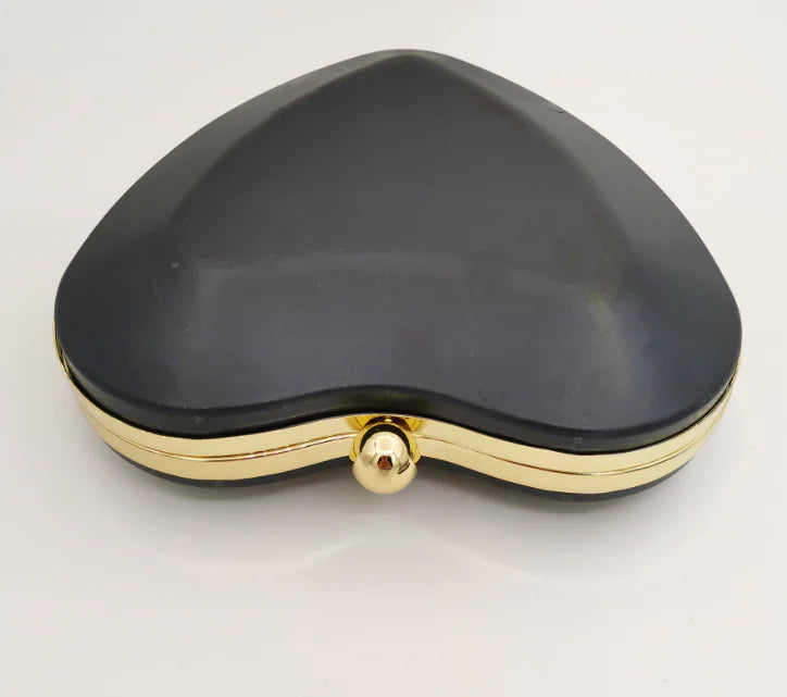 Heart-Shaped Clutch Purse Bag