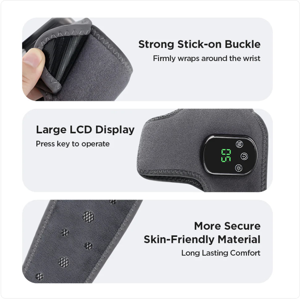 Rechargeable Heated Ankle Brace with Vibration Massage