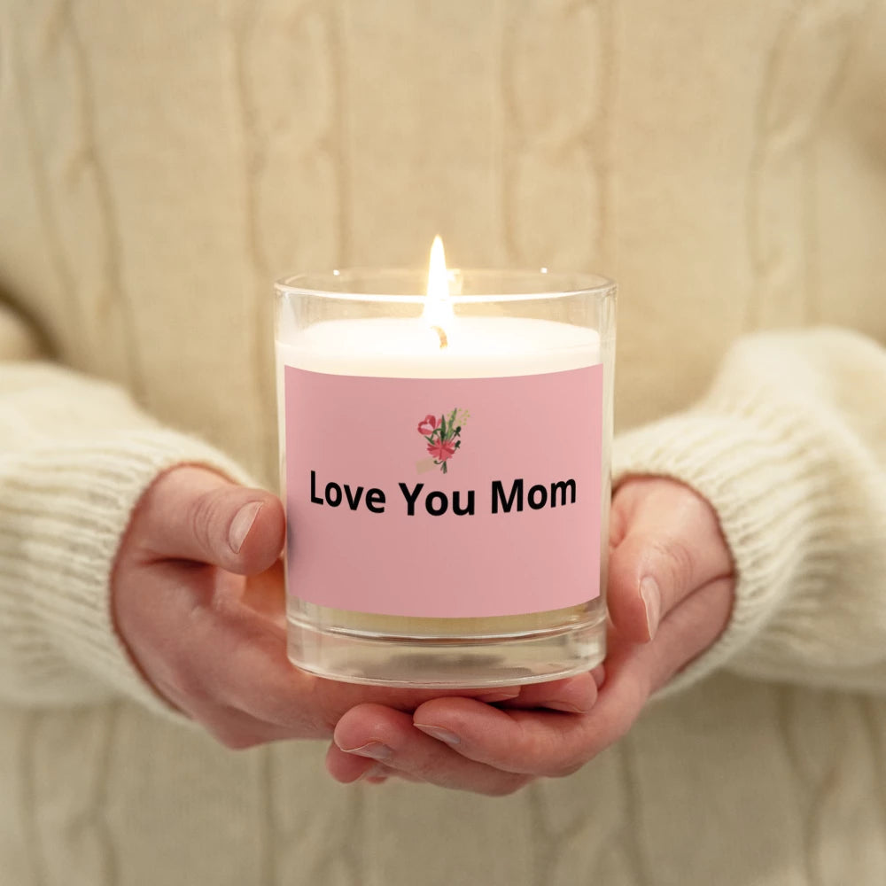 Glass Jar Soy Wax Candle/Mother's day
