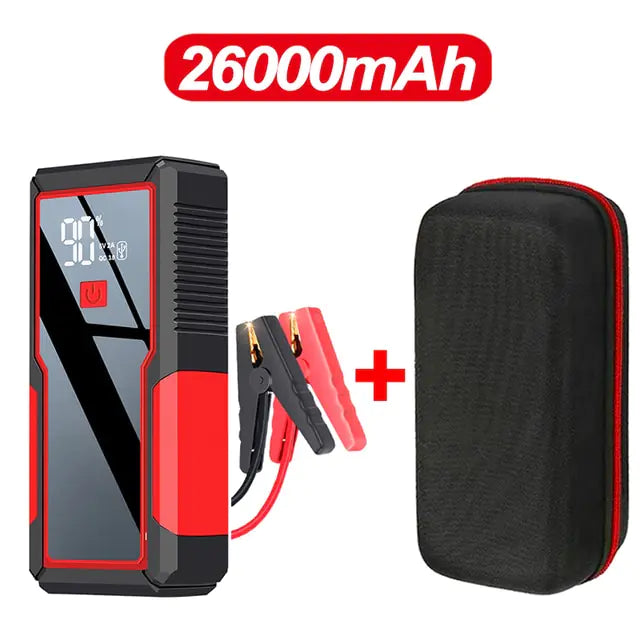26000mAh/20000mAh Car Jump Starter 1000A 12V Output Portable Emergency Start-up Charger for Cars Booster Battery Starting Device