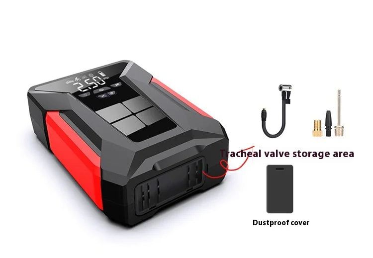 All-in-One 12V Emergency Car Power Bank & Inflatable Jump Starter
