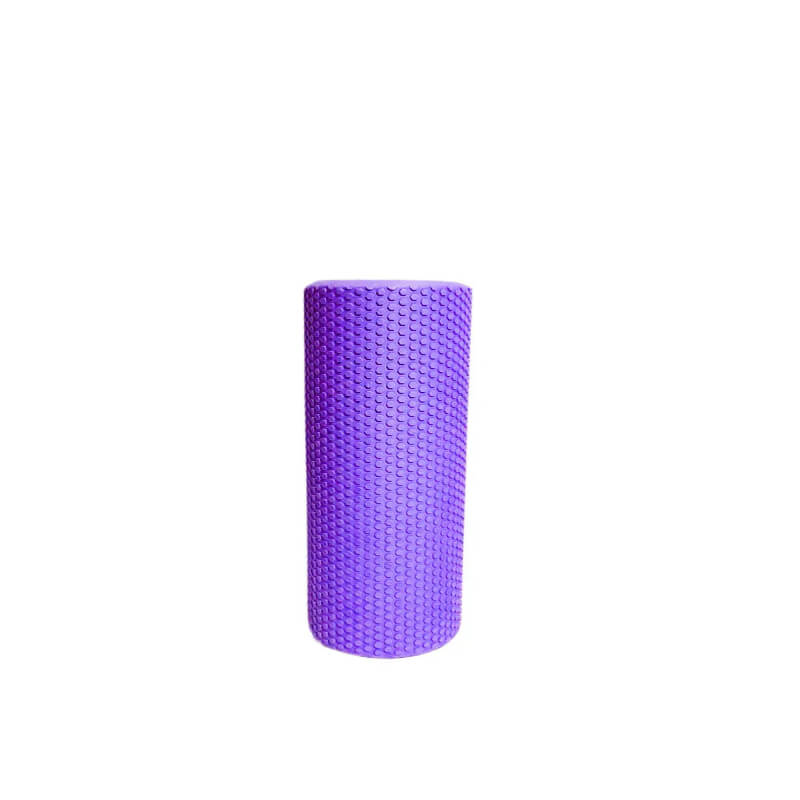 Purple textured foam roller for muscle recovery and fitness exercises
