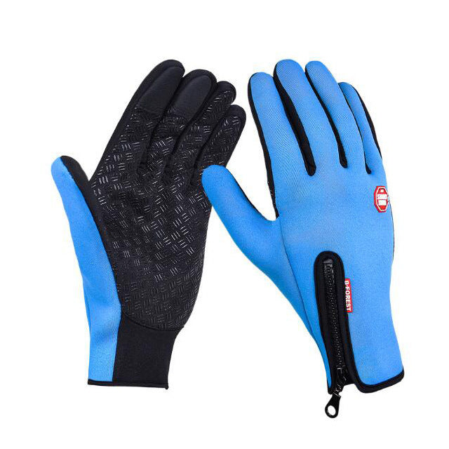 Winter Gloves Touch Screen Riding Motorcycle Sliding Waterproof Sports Gloves With Fleece - Hi Fitness Gym Crop Tank Top Leggings Set - Hi Fitness