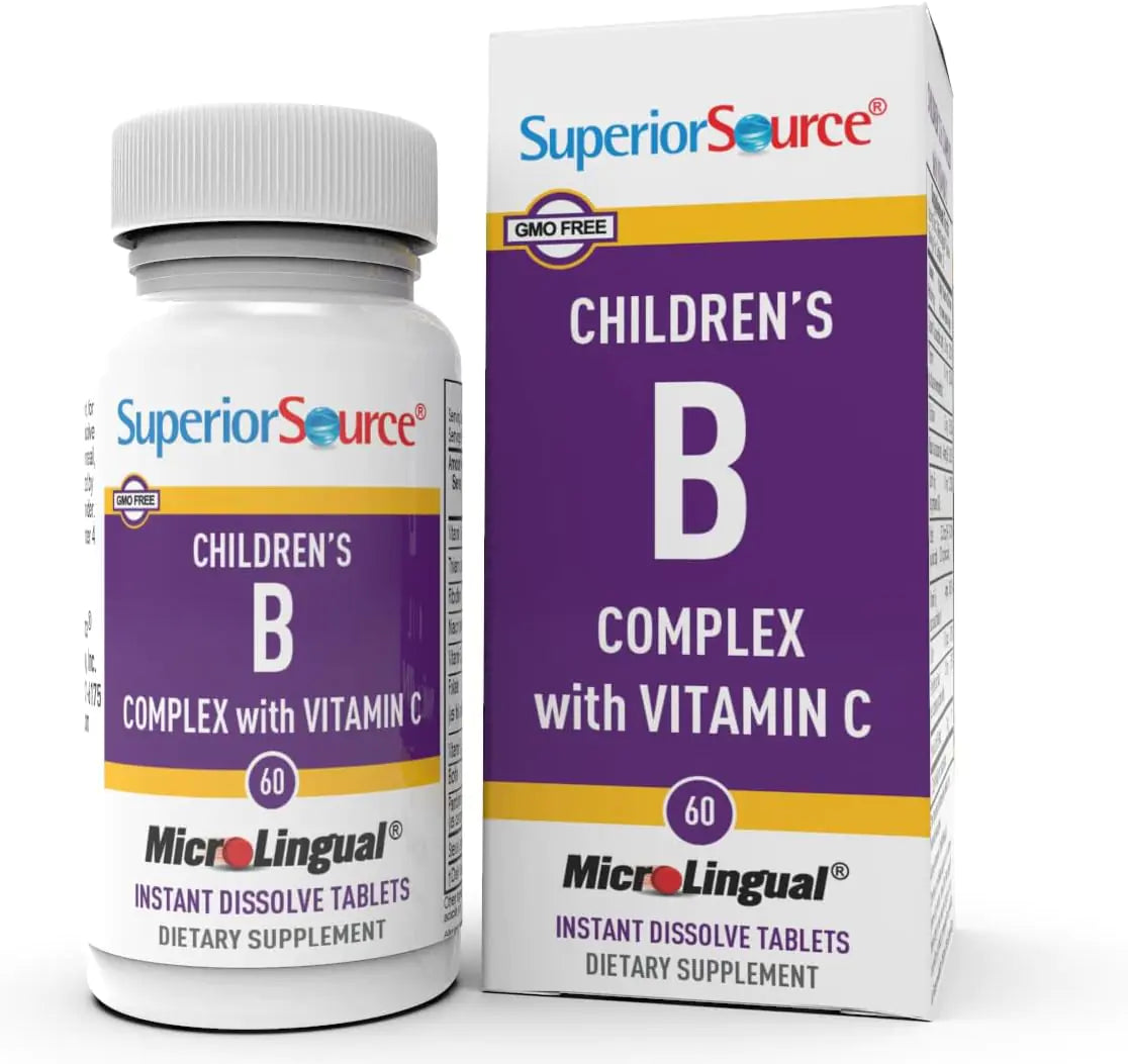 Superior Source Child B-Complex Vitamins (60 Tablets)/Supplements