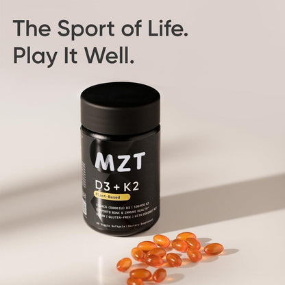 D3 + K2 Vitamin Soft gels – Plant-Based