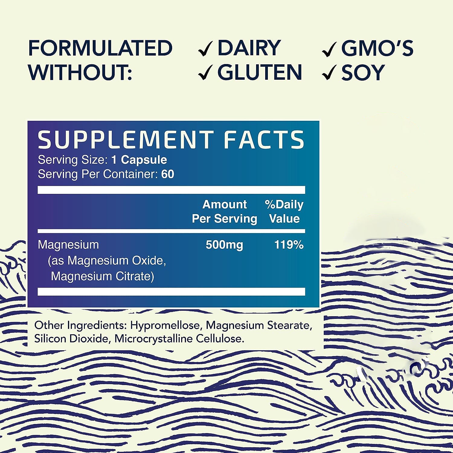 Magnesium Citrate Capsules/Supplements - Hi Fitness Gym Crop Tank Top Leggings Set - Hi Fitness