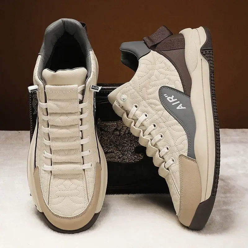 Sport Platform Heightening Shoes for Men. Athletic Lift Sneakers - Hi Fitness Gym