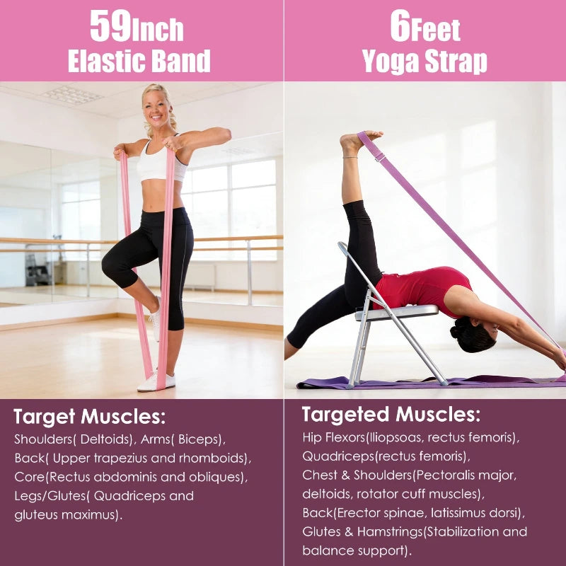 14-PC Pilates Ring & Yoga Kit for Women