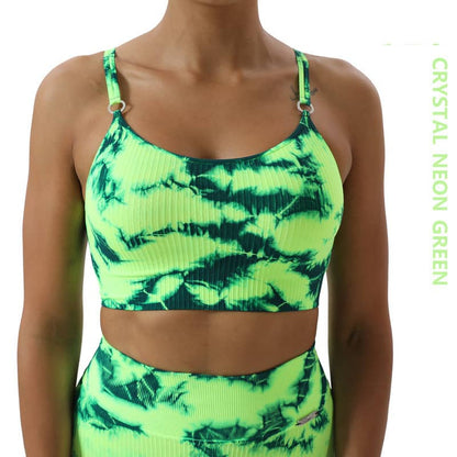 Seamless Tie-Dye Yoga Set – Bra & Pants