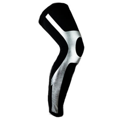 Knee brace with black and gray design on a white background