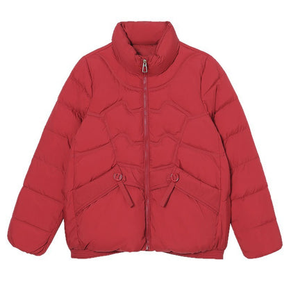 Small New Fashion Short White Duck Down Jacket Women's Coat/Winter - Hi Fitness Gym Crop Tank Top Leggings Set - Hi Fitness