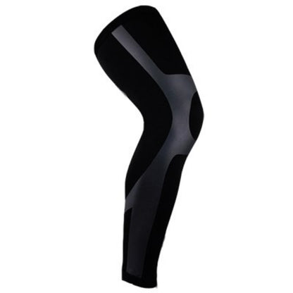 Black knee brace on a white background