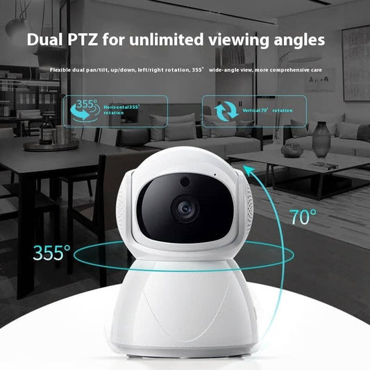 360° Pan-Tilt Security Camera - Wi Fi Remote for Indoor & Outdoor