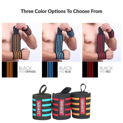 Power Wrist Wraps for Weightlifting & Gym Training. Adjustable Support for Strength, CrossFit & Bodybuilding - Hi Fitness Gym Crop Tank Top Leggings Set - Hi Fitness
