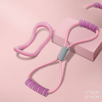 Eight-Shaped Elastic Rope Stretch Belt Exercise Arm Fitness Equipment - Hi Fitness Gym Crop Tank Top Leggings Set - Hi Fitness