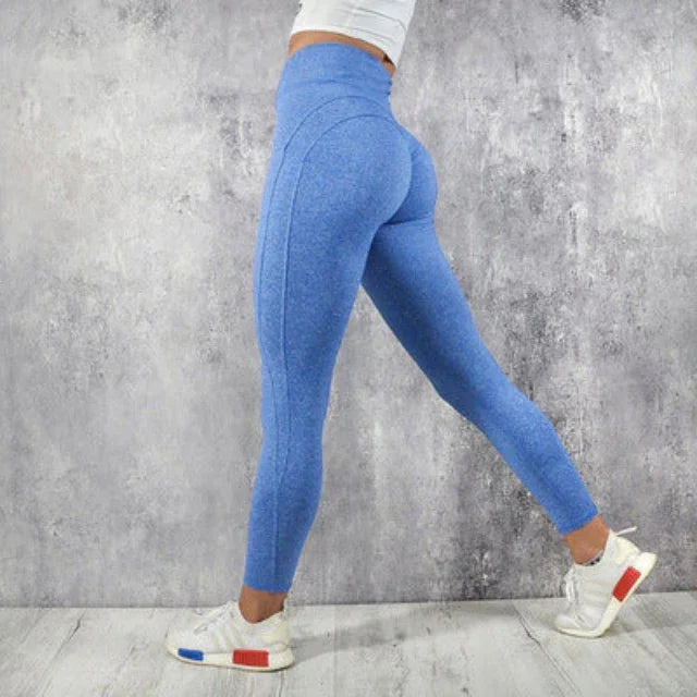 Women Running Leggings Fitness High Waist Tight Pants Sportswear - Hi Fitness Gym Crop Tank Top Leggings Set - Hi Fitness