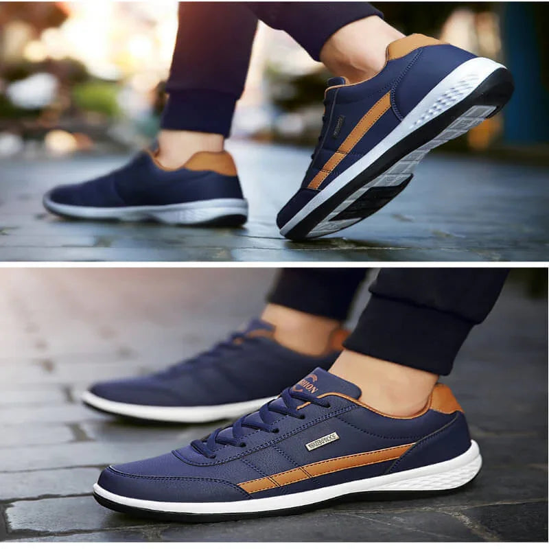 Men’s Italian-Style Casual Sneakers. Breathable Non-Slip Vulcanized Leisure Shoes - Hi Fitness Gym Crop Tank Top Leggings Set - Hi Fitness