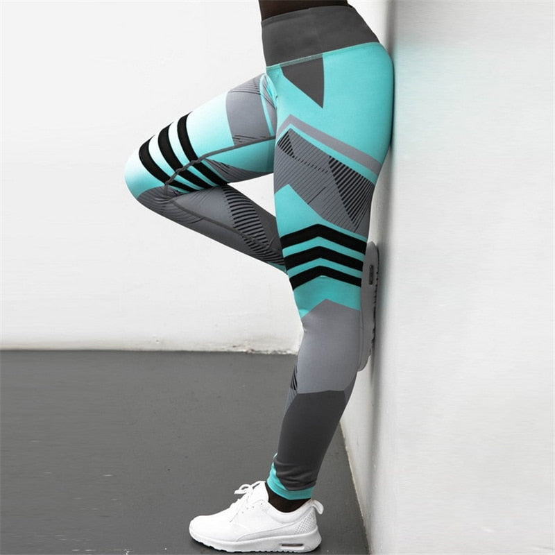 Women's Reflective High-Waist Yoga Leggings – Sport & Fitness Pants