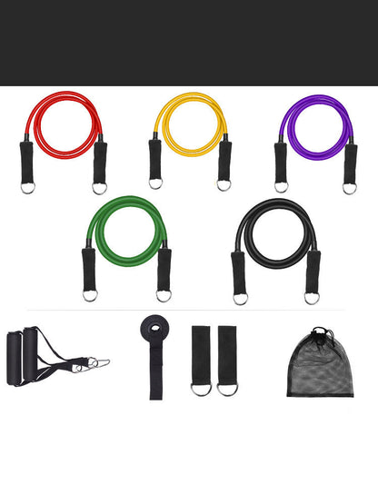 Elastic Rope Fitness Male Elastic Band Chest Muscle Training Equipment Pull Band Resistance Band Fitness Equipment Home Pull Rope - Hi Fitness Gym Crop Tank Top Leggings Set - Hi Fitness