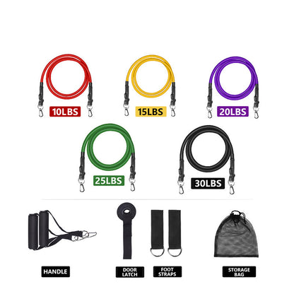 Elastic Rope Fitness Male Elastic Band Chest Muscle Training Equipment Pull Band Resistance Band Fitness Equipment Home Pull Rope - Hi Fitness Gym Crop Tank Top Leggings Set - Hi Fitness