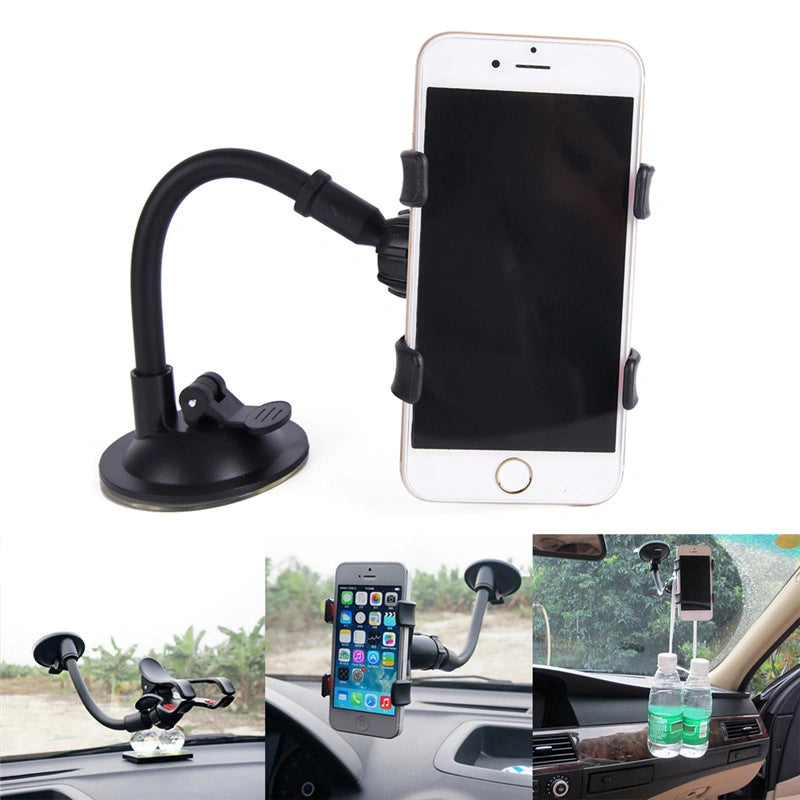Car Phone Holder – 360° Windshield Suction Mount