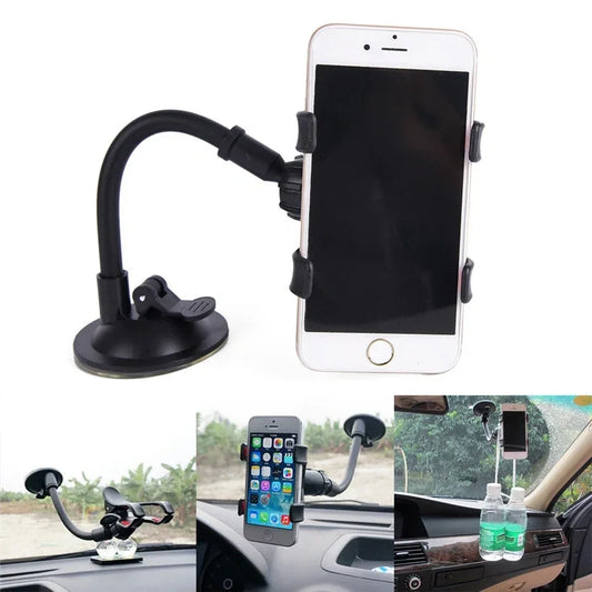 Car Phone Holder – 360° Windshield Suction Mount