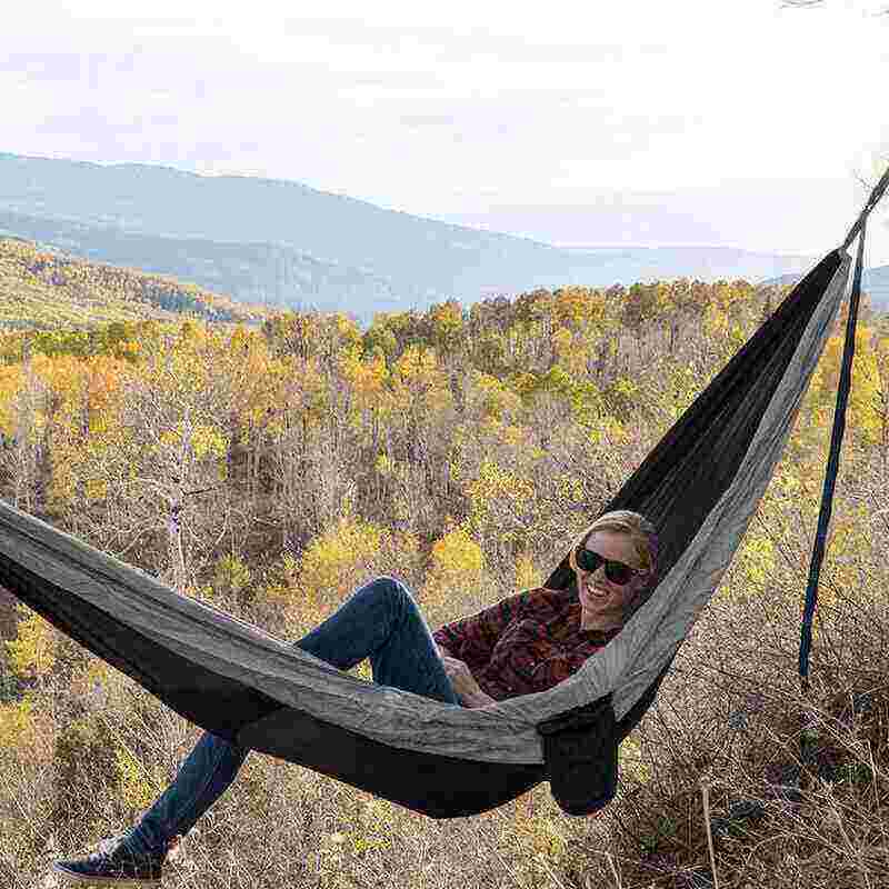 Outdoor Camping Hammock with Parachute Cloth - Portable Hot Sale Hammock for Backyard & Travel - Hi Fitness Gym Crop Tank Top Leggings Set - Hi Fitness