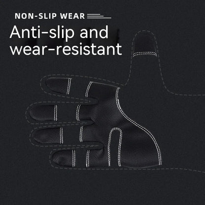 Black glove with text 'Non-slip wear, anti-slip and wear-resistant' on a dark background