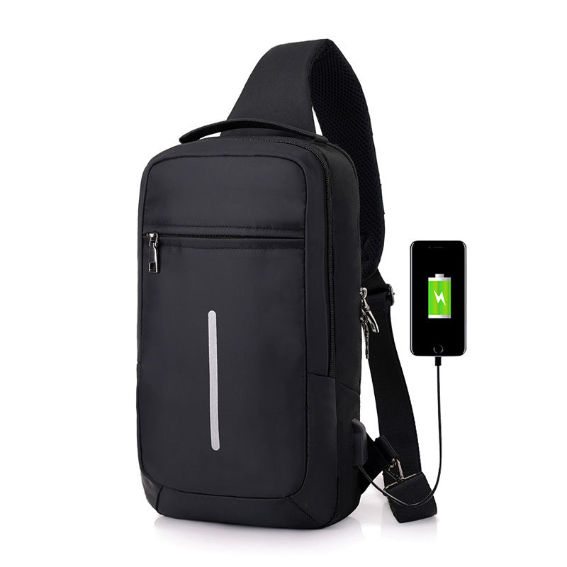 Anti-Theft Chest Bag with USB Charging Port