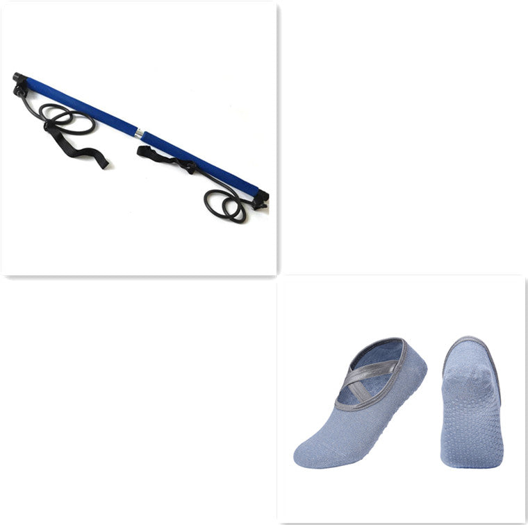 Rally Bar Chest Expansion Arm Force Bar Yoga Bar Pilates Bar Fitness Bar - Hi Fitness Gym Crop Tank Top Leggings Set - Hi Fitness