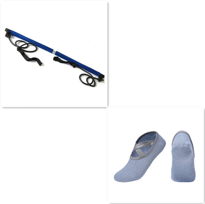 Rally Bar Chest Expansion Arm Force Bar Yoga Bar Pilates Bar Fitness Bar - Hi Fitness Gym Crop Tank Top Leggings Set - Hi Fitness