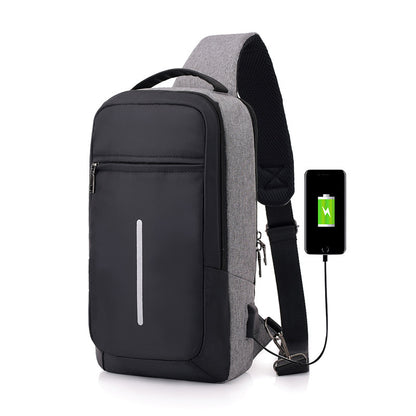 Anti-Theft Chest Bag with USB Charging Port