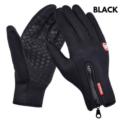 Winter Gloves Touch Screen Riding Motorcycle Sliding Waterproof Sports Gloves With Fleece - Hi Fitness Gym Crop Tank Top Leggings Set - Hi Fitness