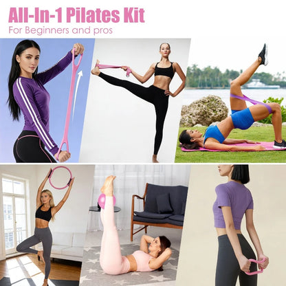 14-PC Pilates Ring & Yoga Kit for Women