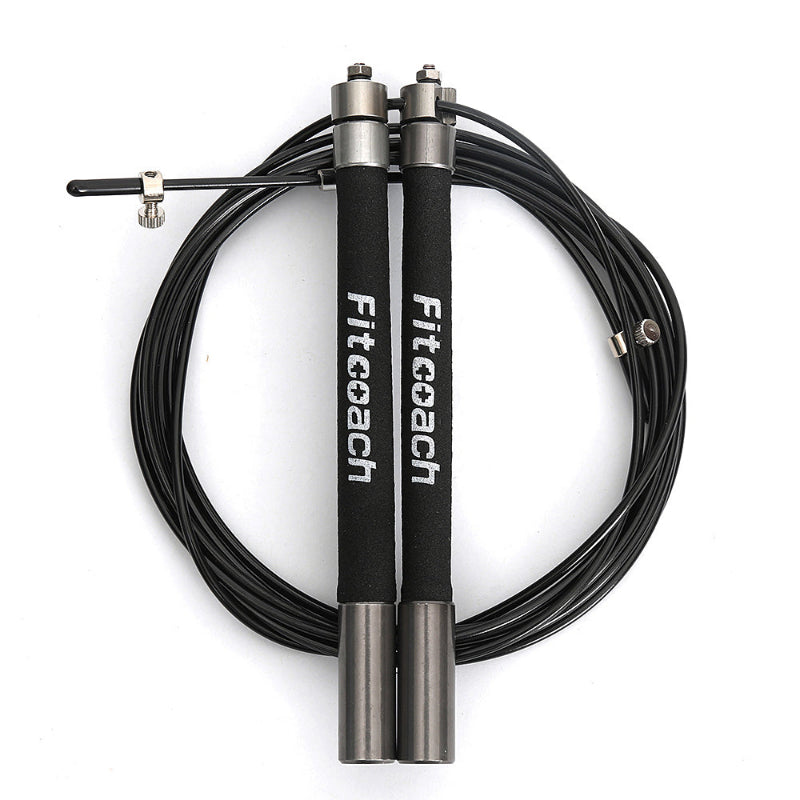 Black and silver, with 'Fit coach' branding on a white background