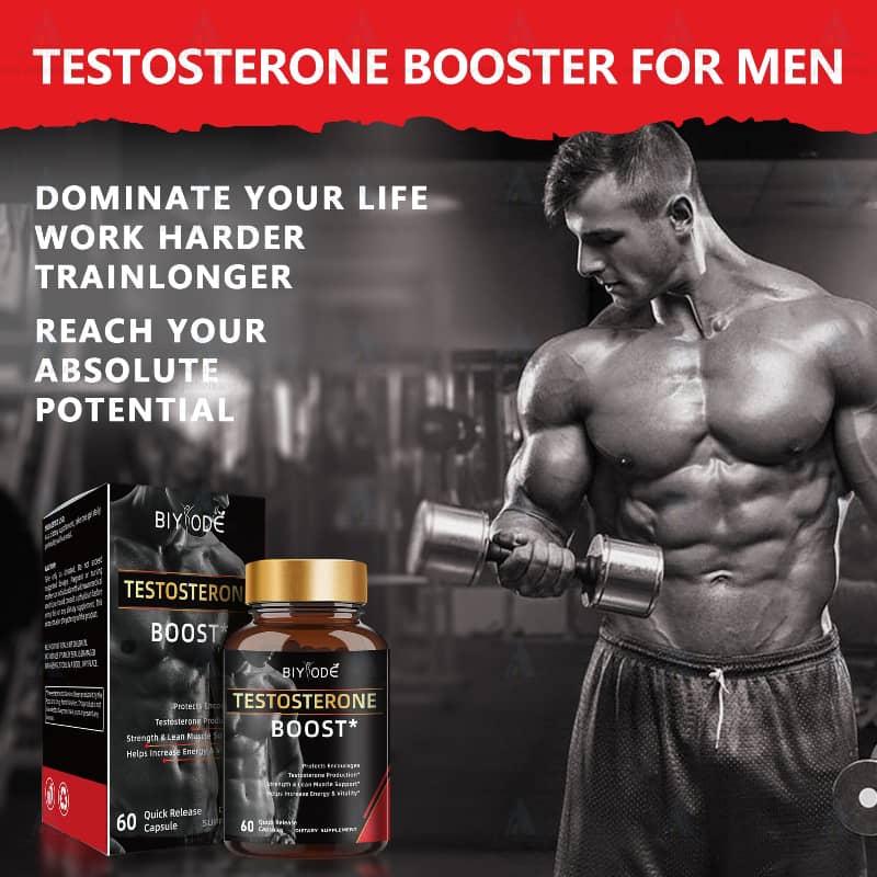 Men's Testosterone Boost Power Muscle Support Capsules
