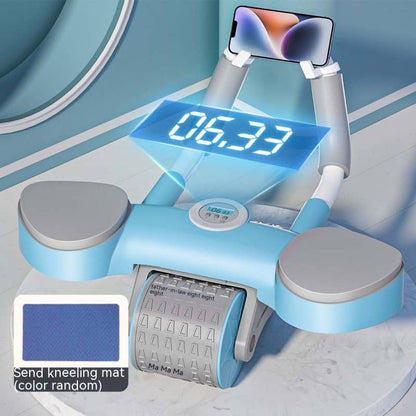 Blue. Auto-Rebound Ab Wheel – Abdominal Roller with Elbow Support