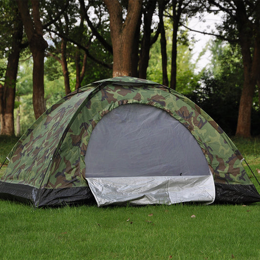 Double Camouflage Tent Leisure Tent Outdoor Camping Tent - Hi Fitness Gym Crop Tank Top Leggings Set - Hi Fitness