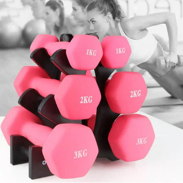 Fitness Dumbbell Rack. Compact Weight Storage Stand for Home Gym - Hi Fitness Gym Crop Tank Top Leggings Set - Hi Fitness