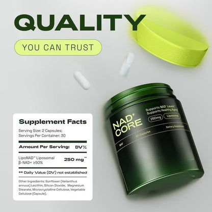 Cata-Kor Nicotinamide Capsules NAD Supplement 60 Tablets - Hi Fitness Gym Crop Tank Top Leggings Set - Hi Fitness