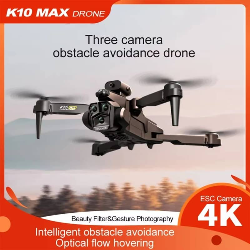 4K Triple-Camera Foldable Drone with Obstacle Avoidance & Optical Flow