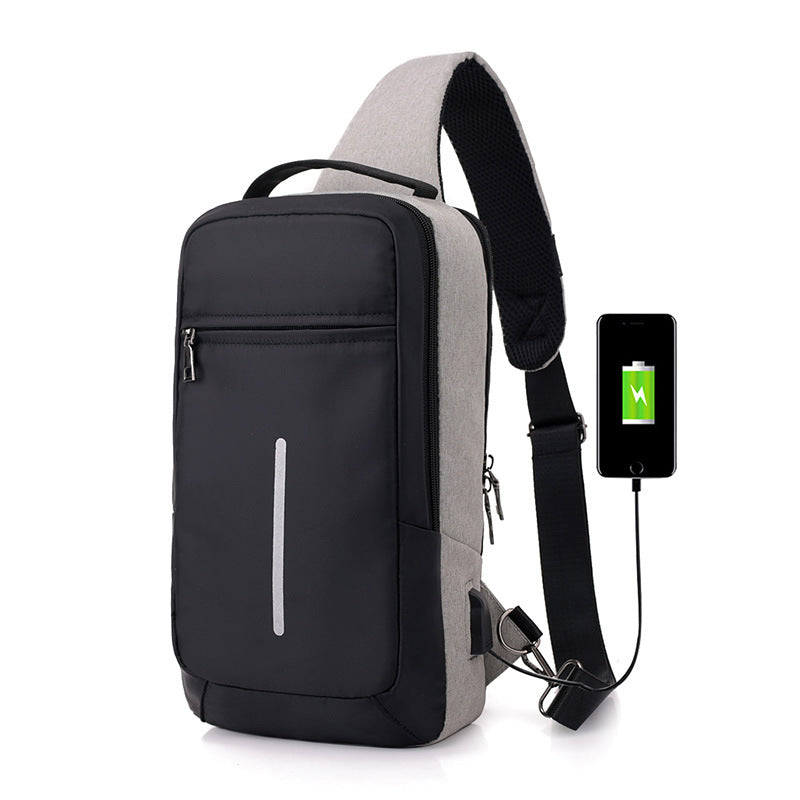 Anti-Theft Chest Bag with USB Charging Port