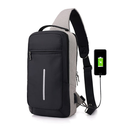 Anti-Theft Chest Bag with USB Charging Port