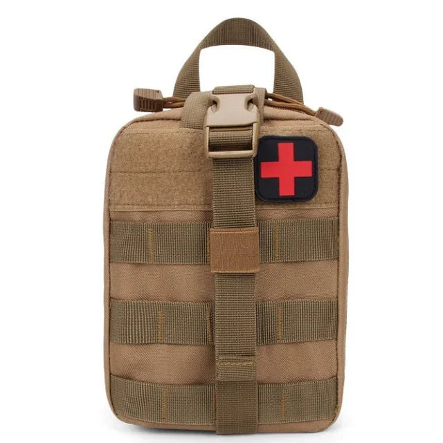 Tactical First Aid Kit Waist Bag - Waterproof Emergency Survival Pouch for Travel, Camping & Rescue - Hi Fitness Gym Crop Tank Top Leggings Set - Hi Fitness