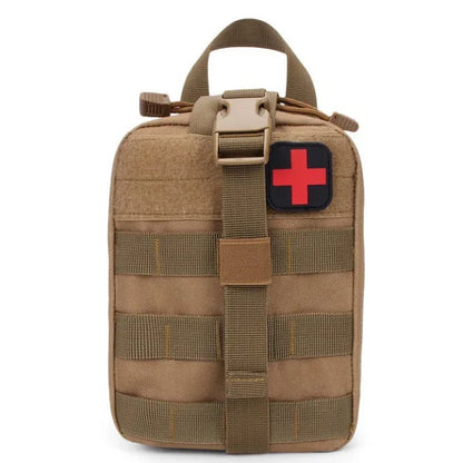 Tactical First Aid Kit Waist Bag - Waterproof Emergency Survival Pouch for Travel, Camping & Rescue - Hi Fitness Gym Crop Tank Top Leggings Set - Hi Fitness