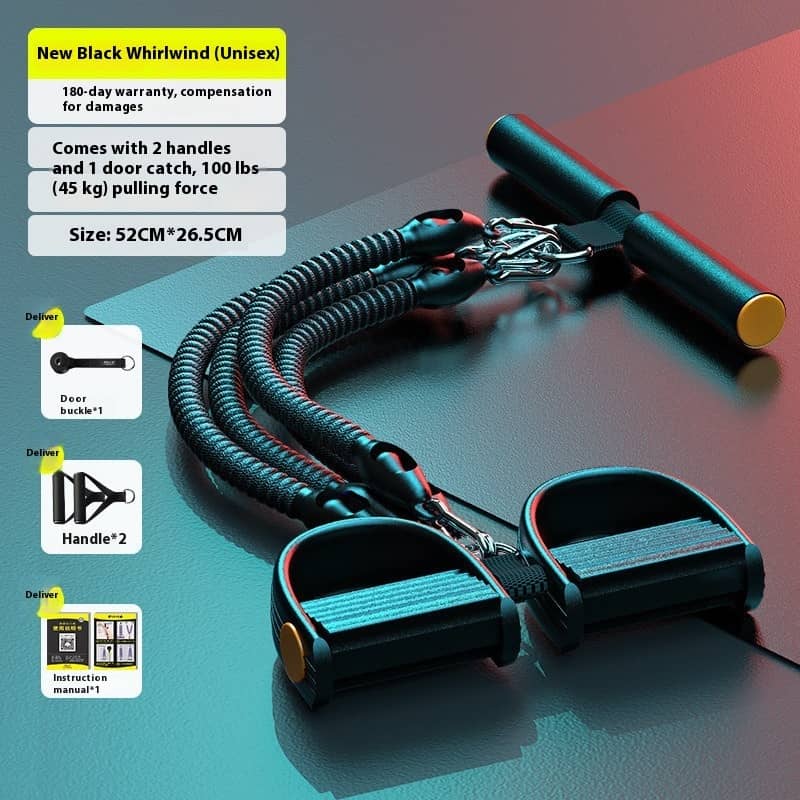Pedal Chest Expander & Resistance Puller – Unisex Home Fitness Training
