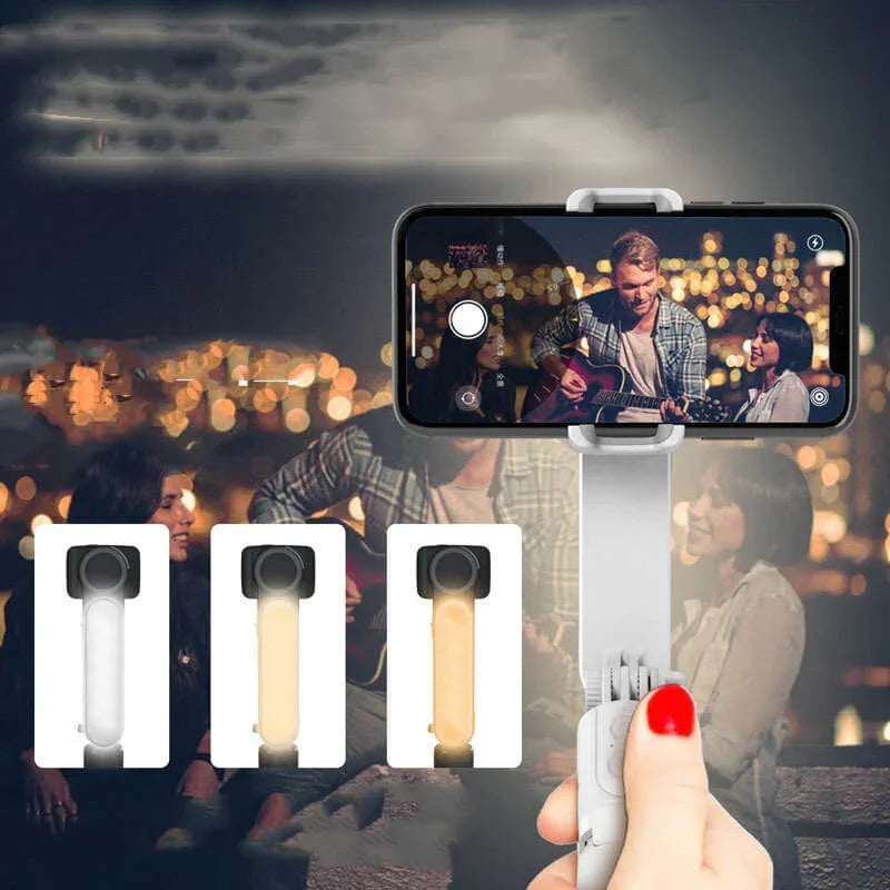 LED phone light with adjustable color settings for night outdoor video recording