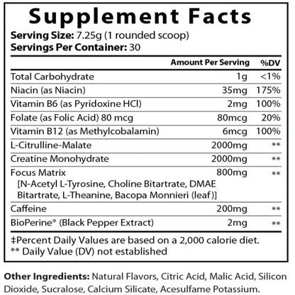 Pure Focus Pre-Workout — Lemonade | Clean Energy & Laser Focus